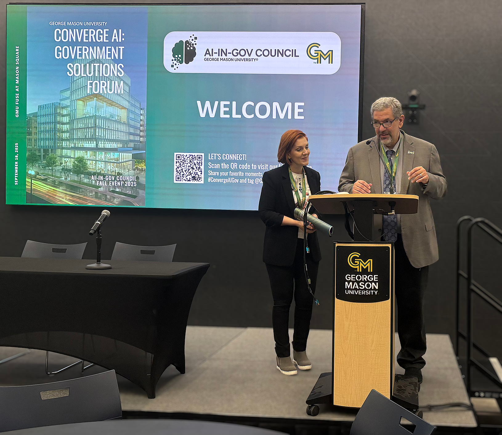 Amarda Shehu and Richard Jacik